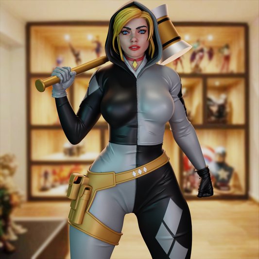 Harley Quinn (White Knight) Statue