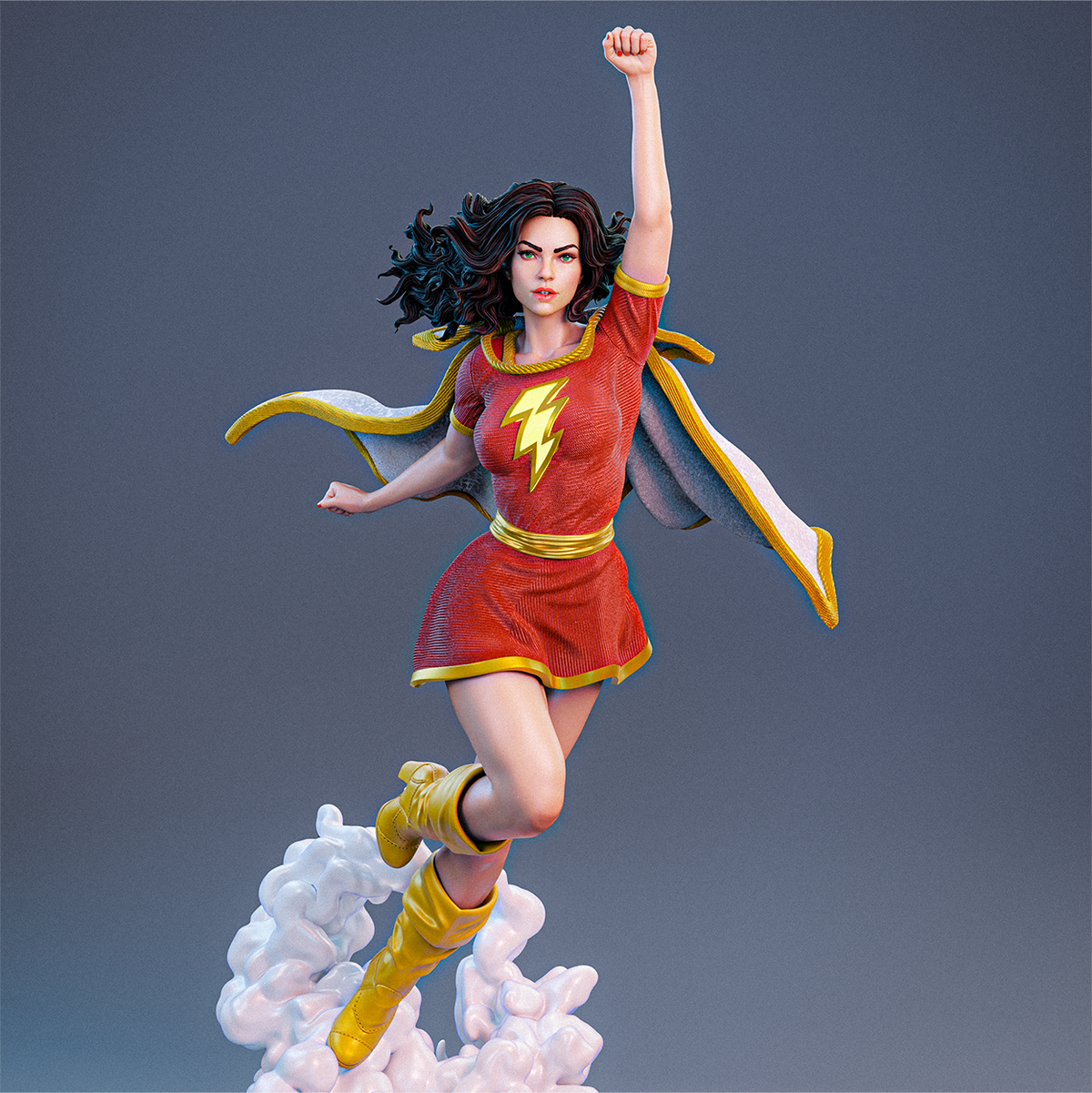 Mary Marvel Statue 3D-Printed Kit