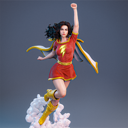 Mary Marvel Statue 3D-Printed Kit