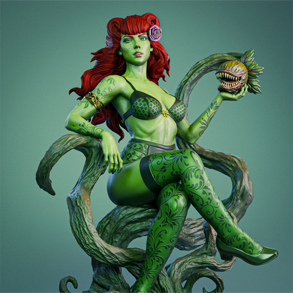 Poison Ivy Bombshell Statue 3D-Printed Kit