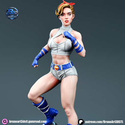 Power Girl Bombshell Statue 3D-Printed Kit