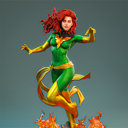 Jeane Grey Phoenix Statue 3D-Printed Kit