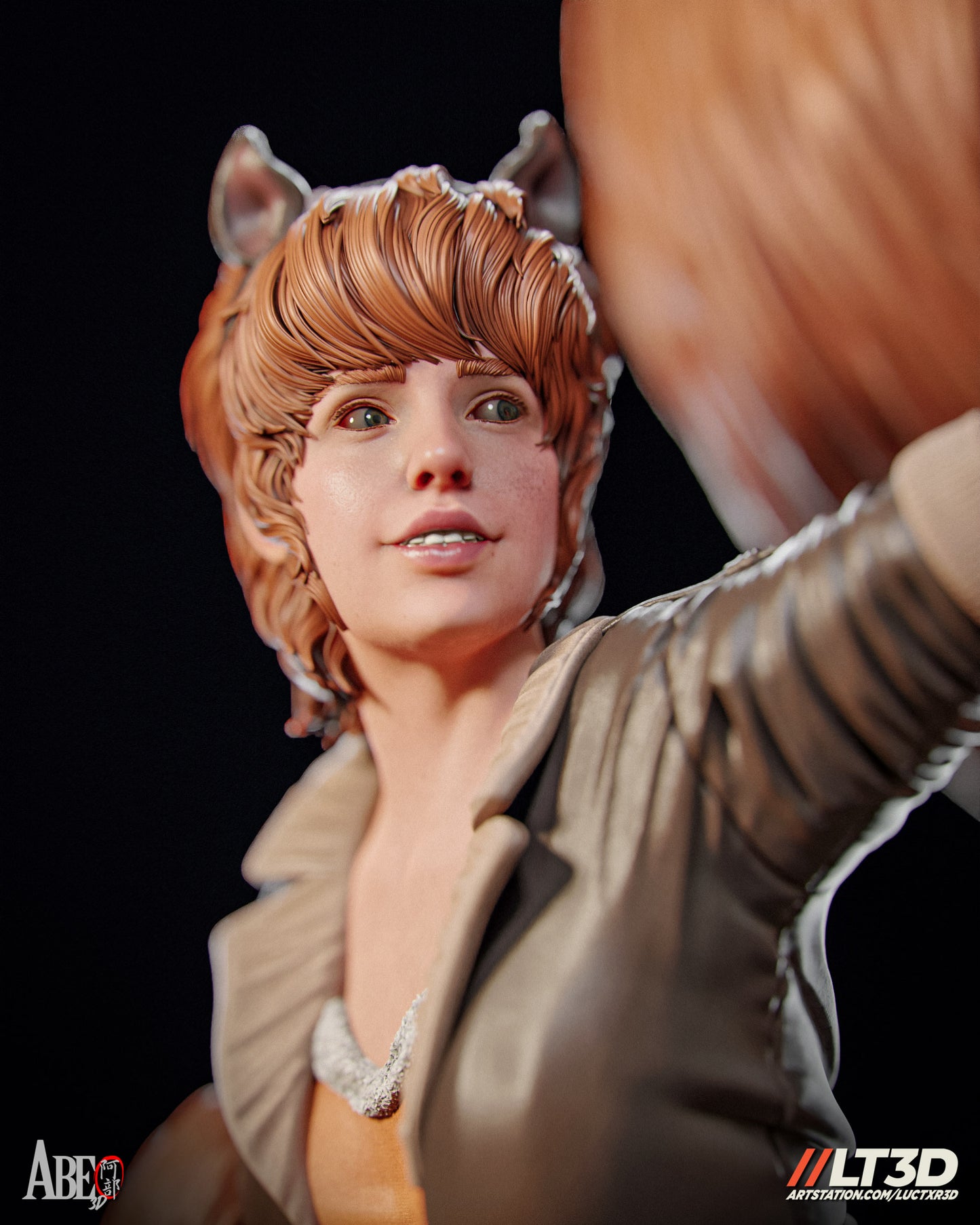 Squirl Girl Statue