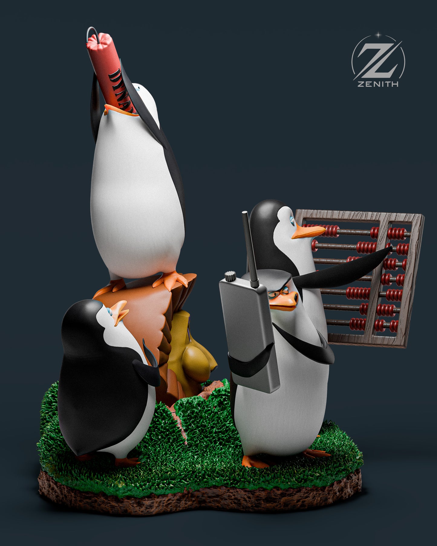 Penguins Statue 3D-Printed Kit