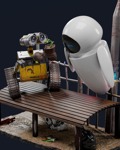Wall-E And EVE Statue 3D-Printed Kit