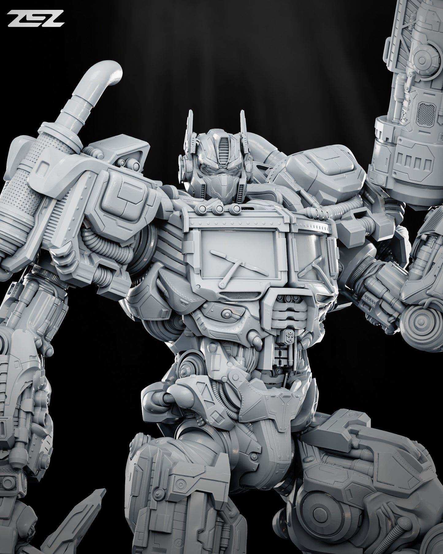 Optimus Prime Statue 3D-Printed Kit