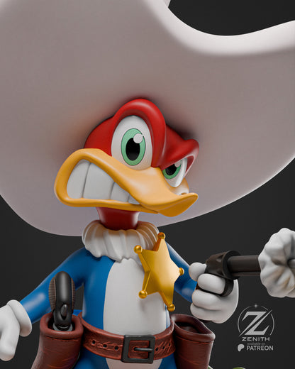 Woody Woodpecker Statue 3D-Printed Kit