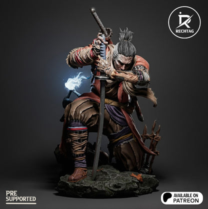 Sekiro Statue 3D-Printed Kit