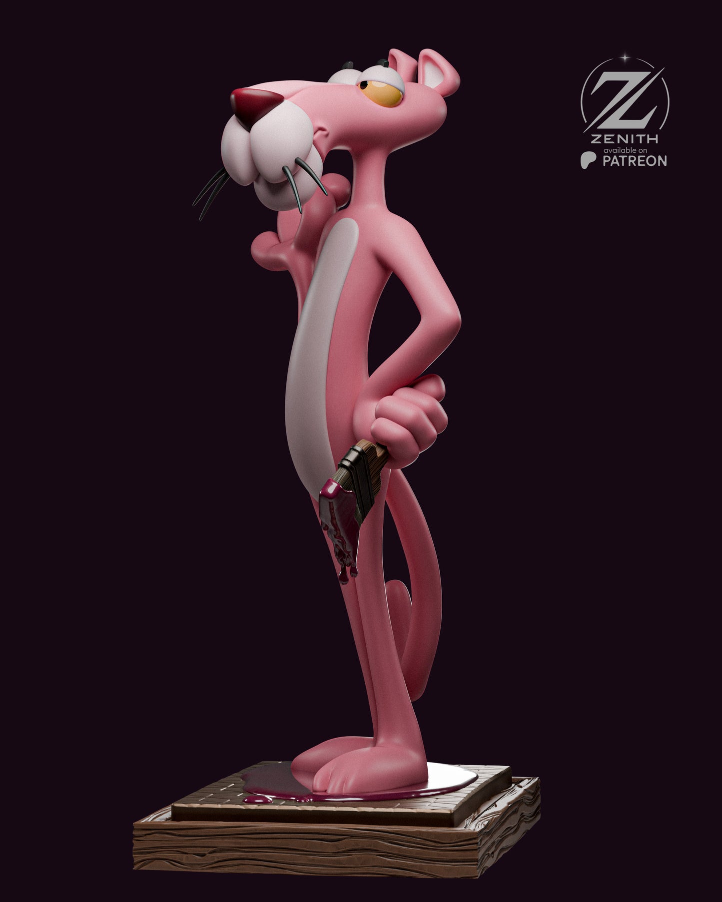 Pink Panther Statue 3D-Printed Kit