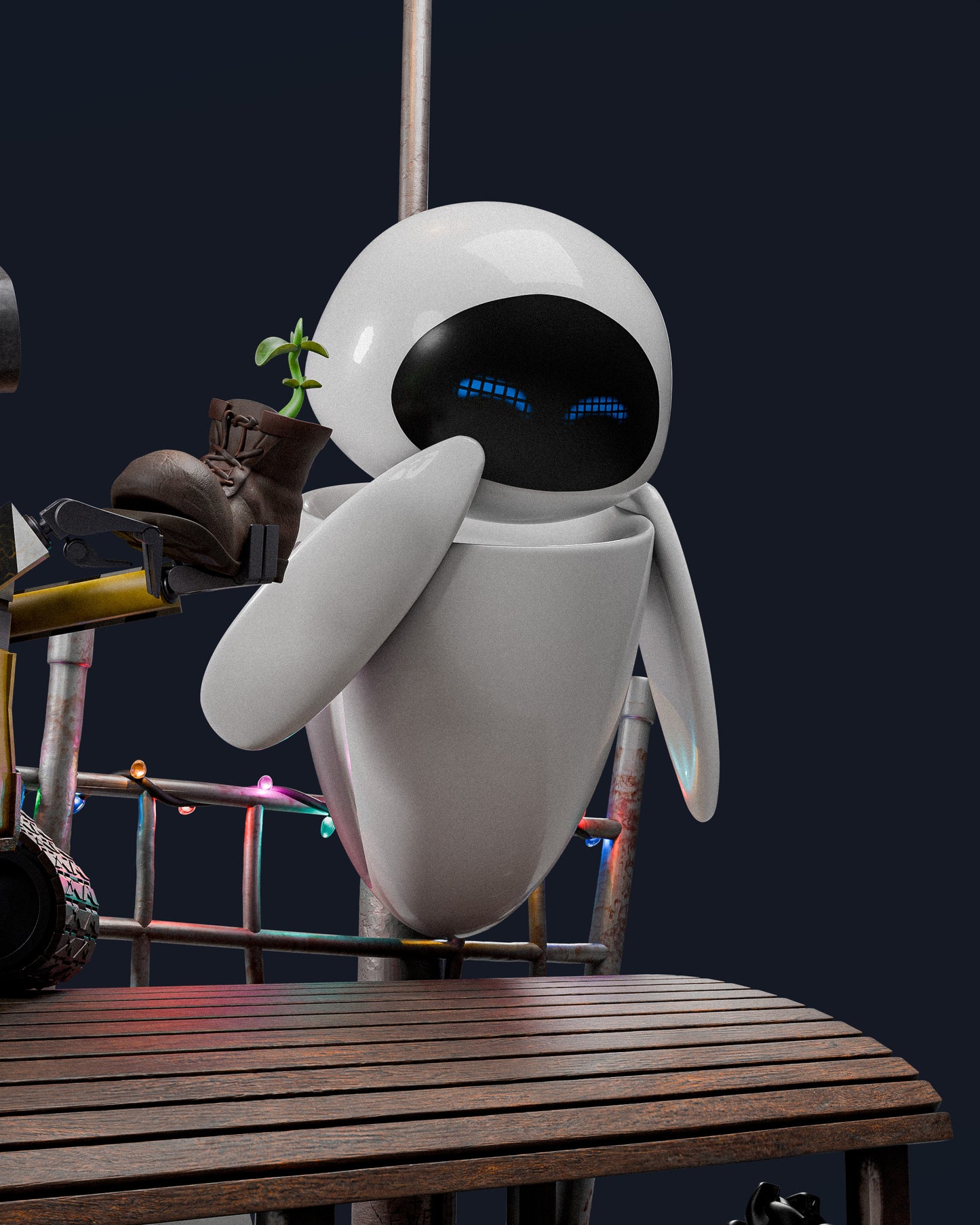 Wall-E And EVE Statue 3D-Printed Kit