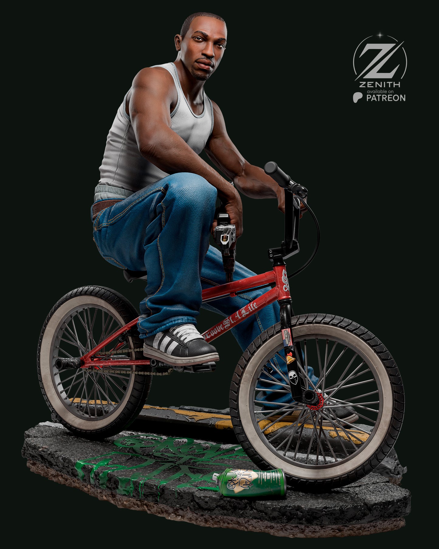 CJ (GTA) Statue 3D-Printed Kit