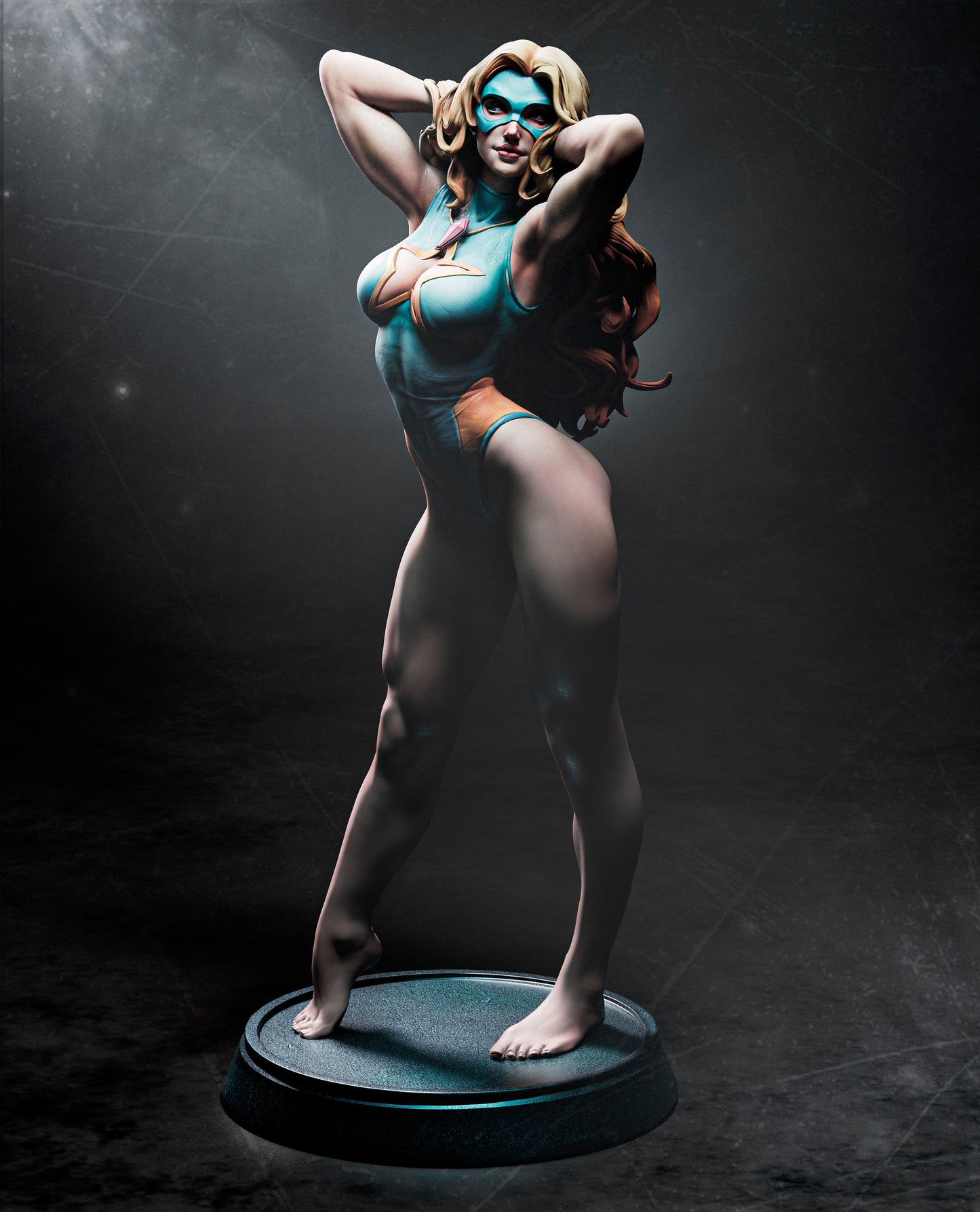Blonde Blazer Statue 3D-Printed Kit