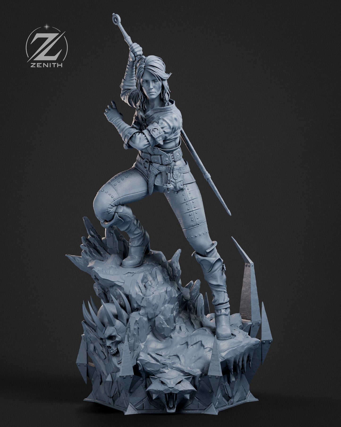 Ciri Statue 3D-Printed Kit