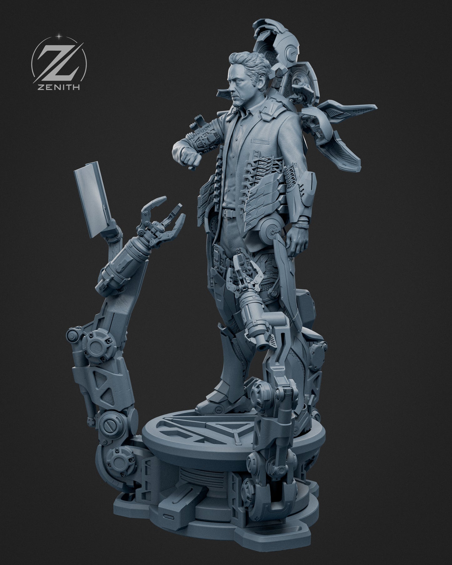 Tony Stark Statue 3D-Printed Kit
