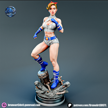 Power Girl Bombshell Statue 3D-Printed Kit