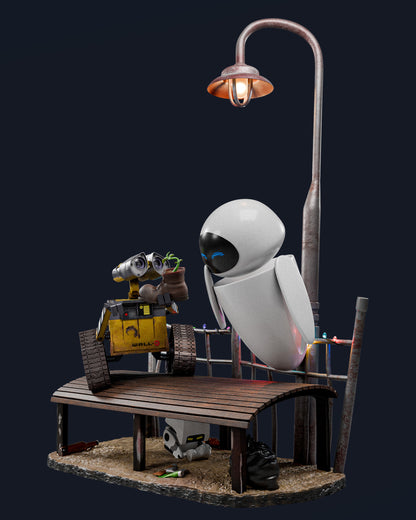 Wall-E And EVE Statue 3D-Printed Kit
