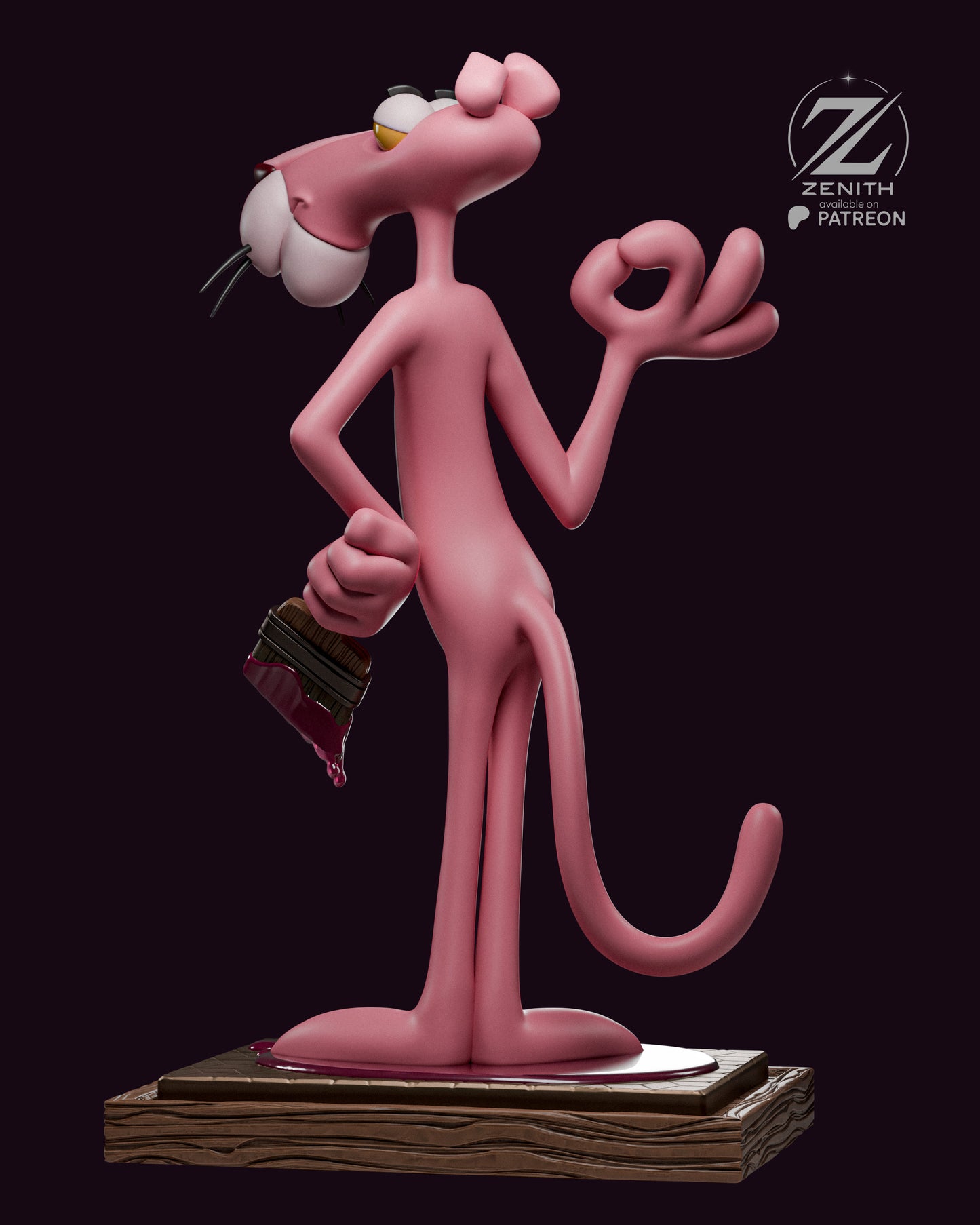Pink Panther Statue 3D-Printed Kit