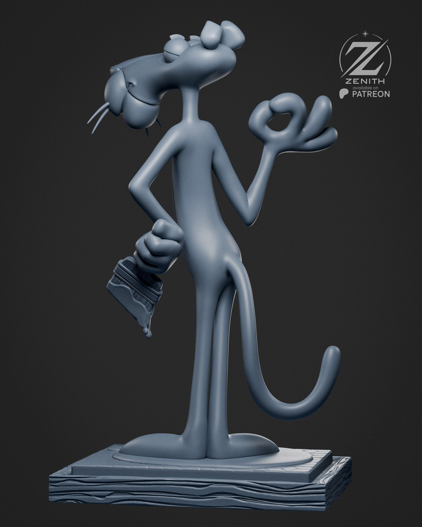 Pink Panther Statue 3D-Printed Kit