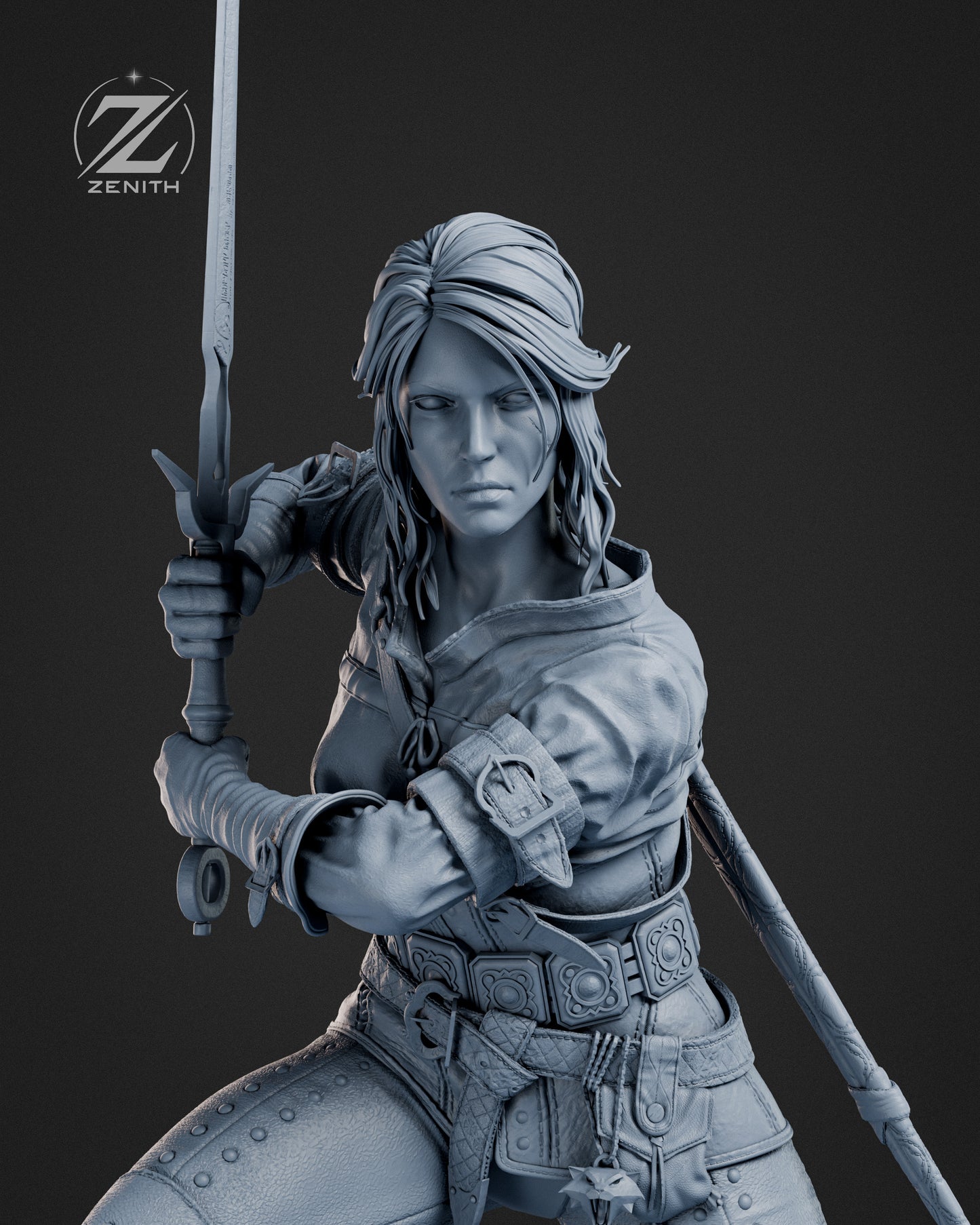 Ciri Statue 3D-Printed Kit