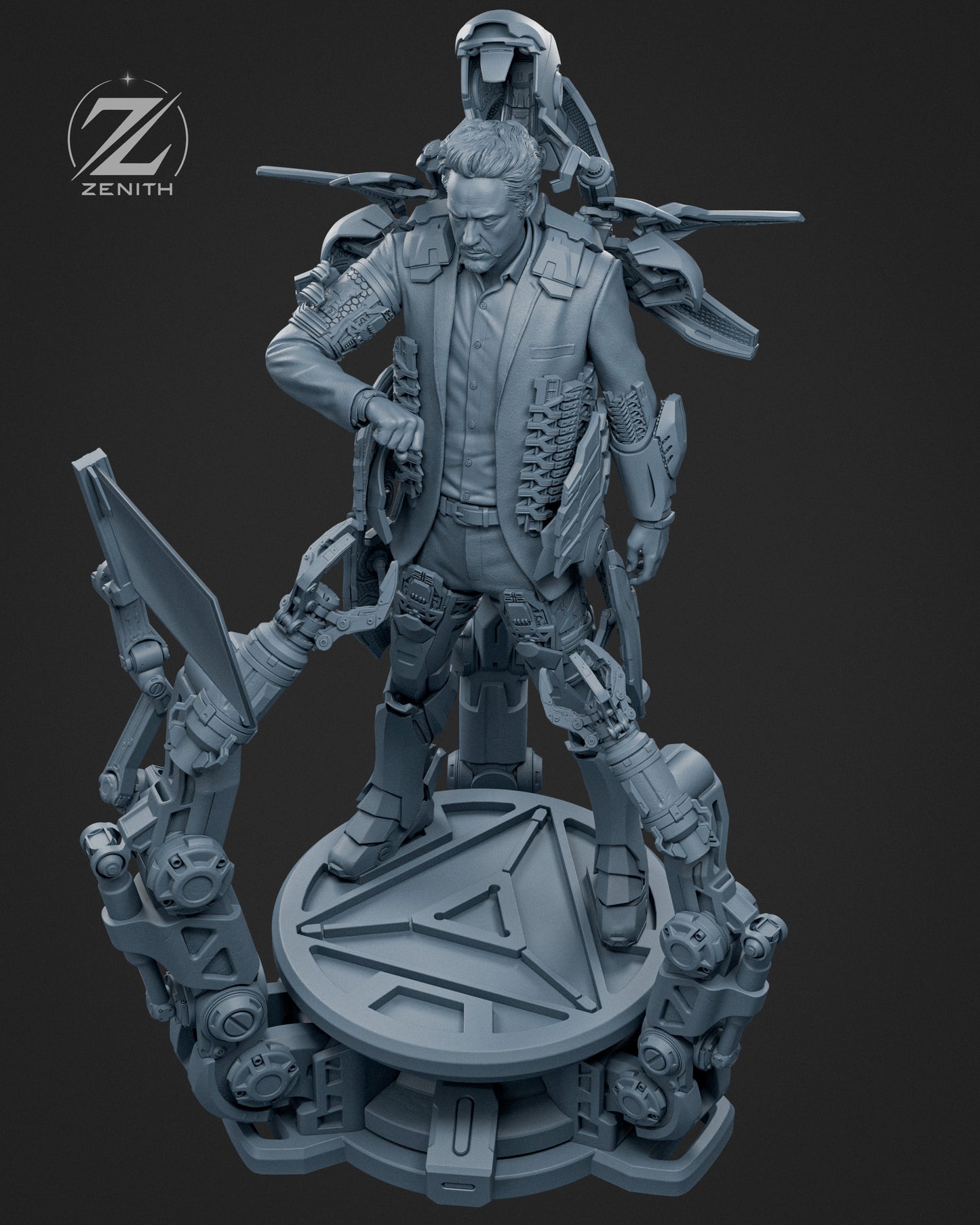 Tony Stark Statue 3D-Printed Kit