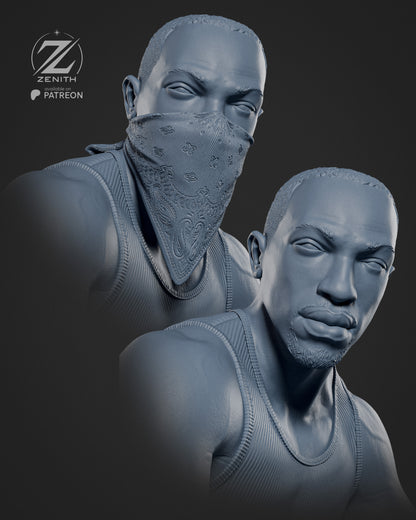 CJ (GTA) Statue 3D-Printed Kit