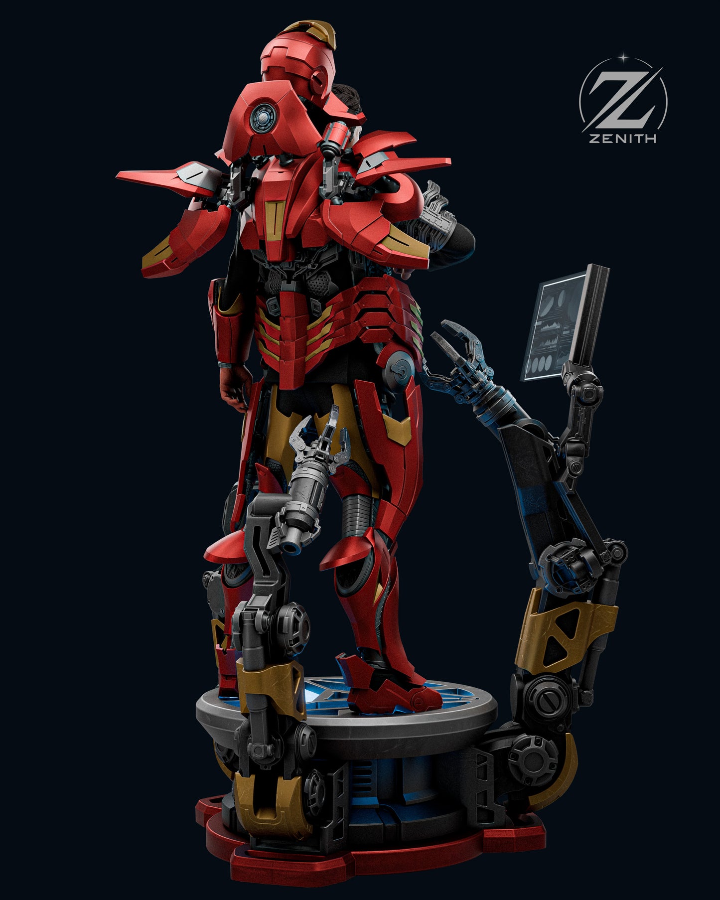 Tony Stark Statue 3D-Printed Kit