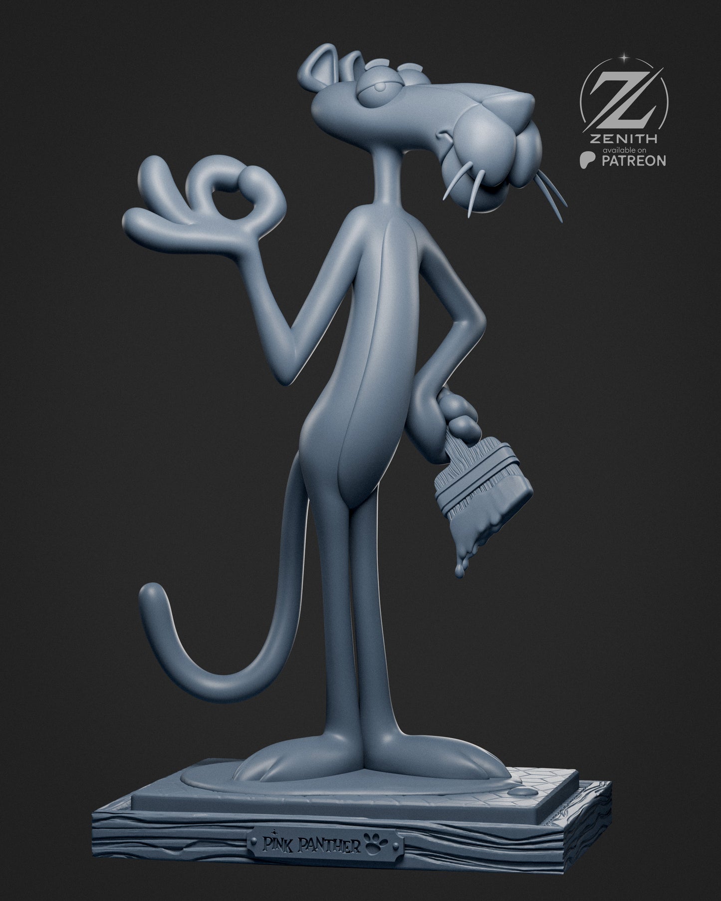 Pink Panther Statue 3D-Printed Kit
