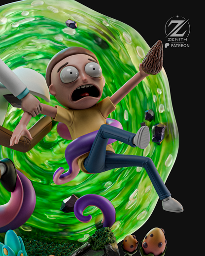 Rick And Morty Statue 3D-Printed Kit