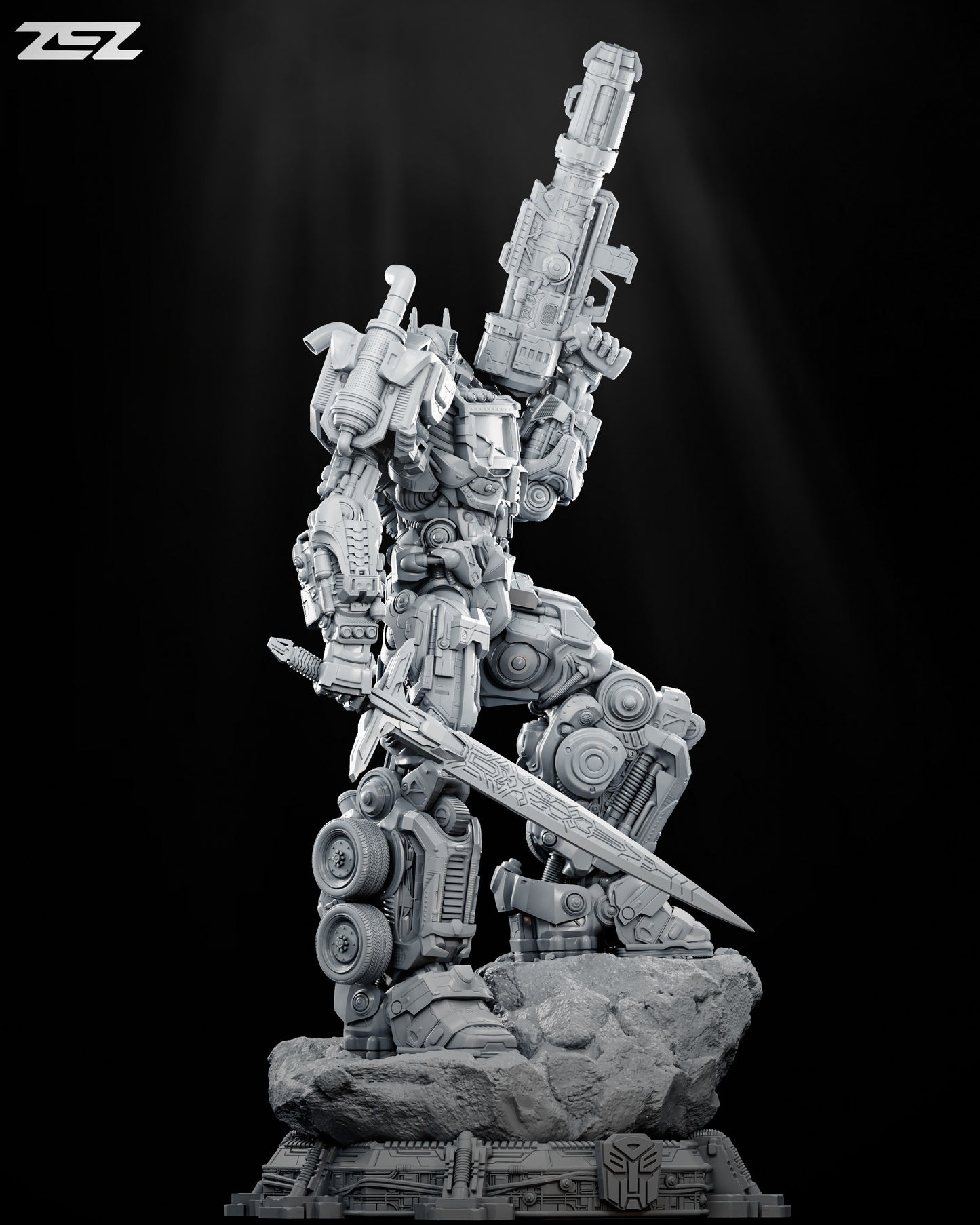 Optimus Prime Statue 3D-Printed Kit