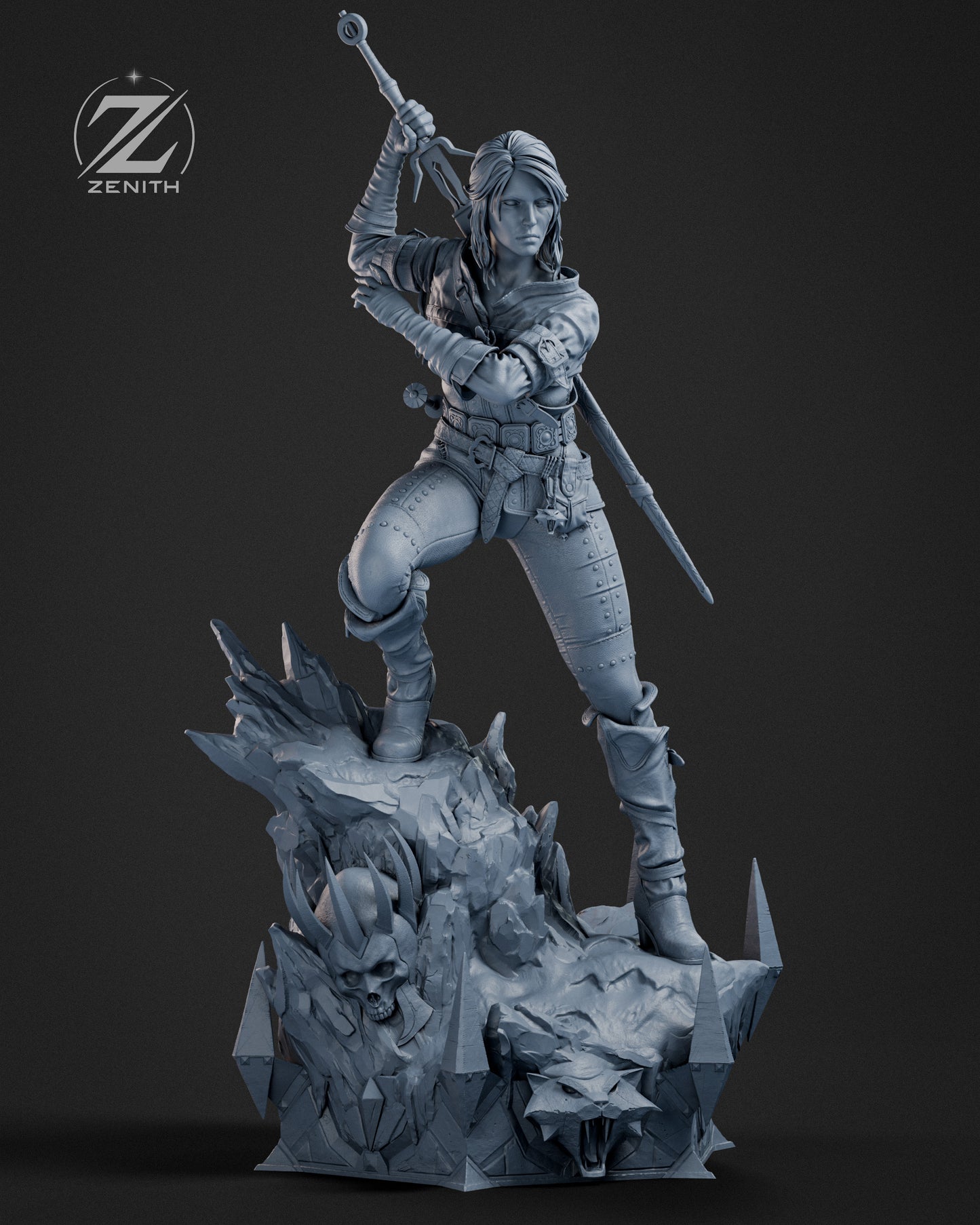 Ciri Statue 3D-Printed Kit