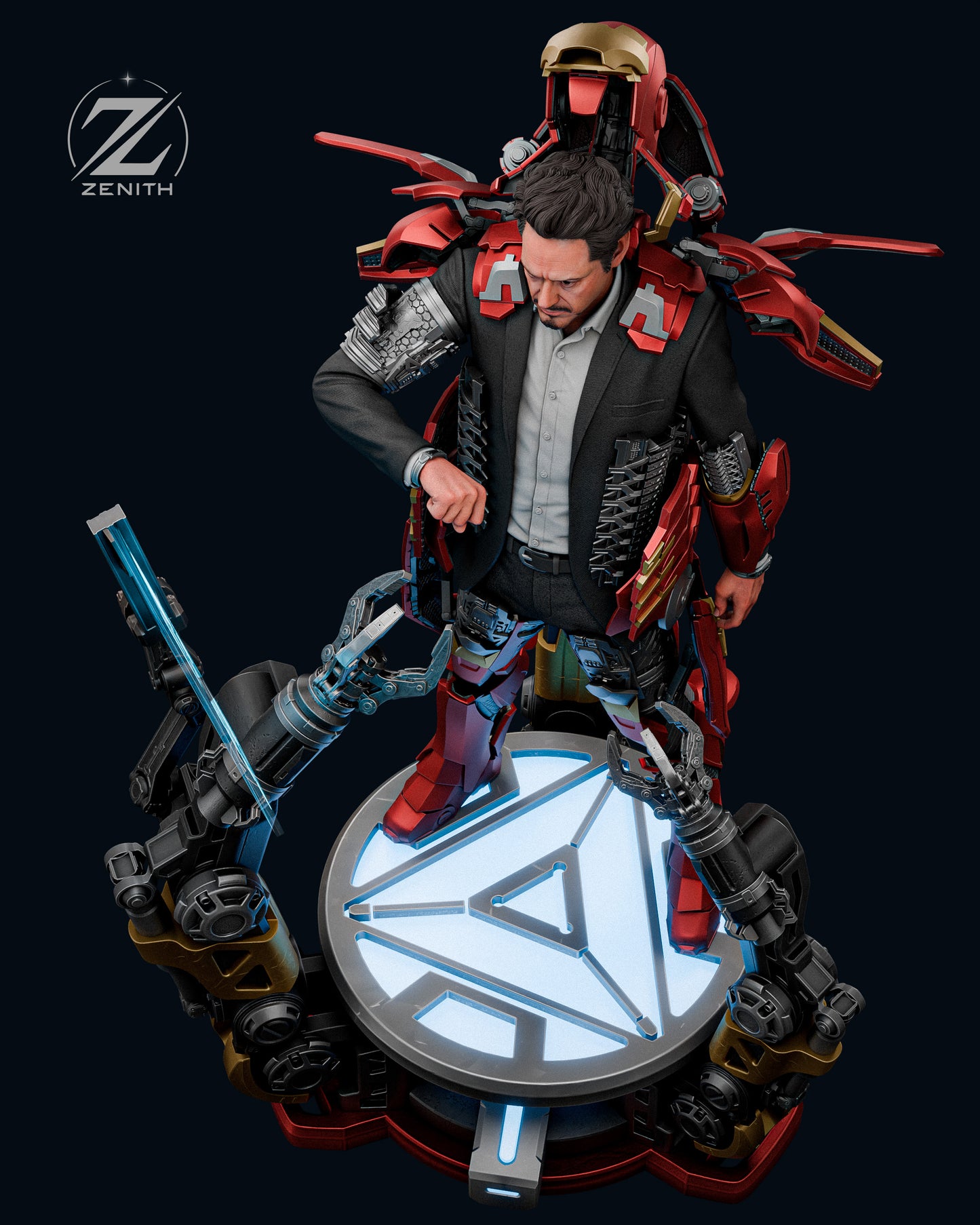 Tony Stark Statue 3D-Printed Kit