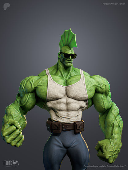 Savage Dragon Statue 3D-Printed Kit