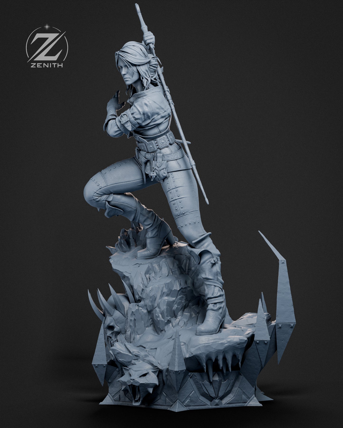Ciri Statue 3D-Printed Kit
