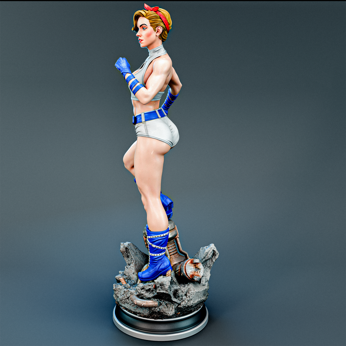 Power Girl Bombshell Statue 3D-Printed Kit