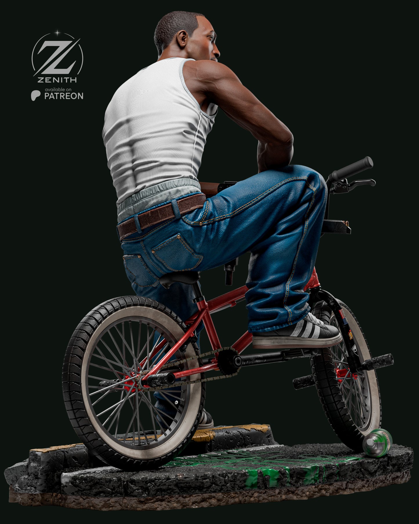 CJ (GTA) Statue 3D-Printed Kit