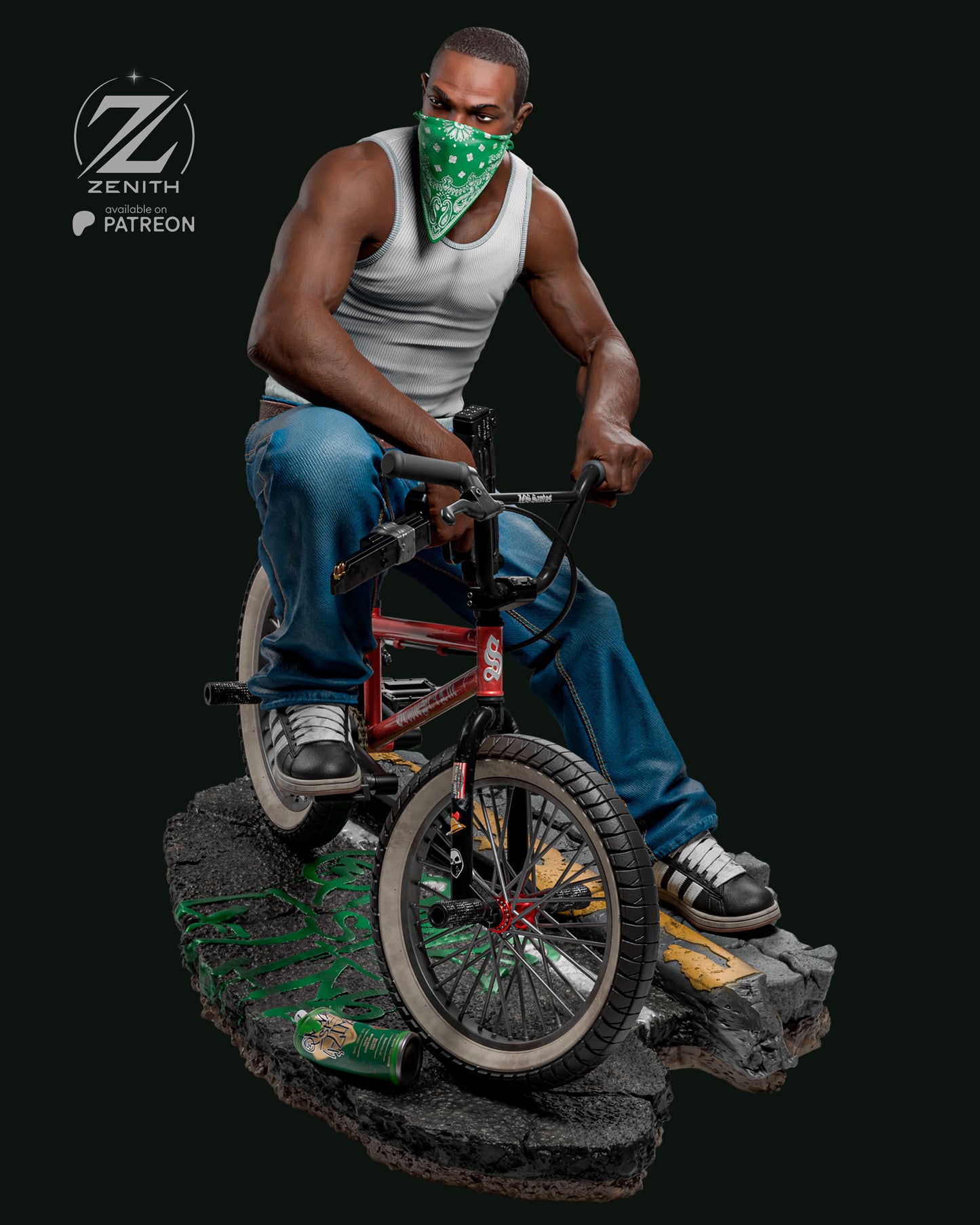 CJ (GTA) Statue 3D-Printed Kit