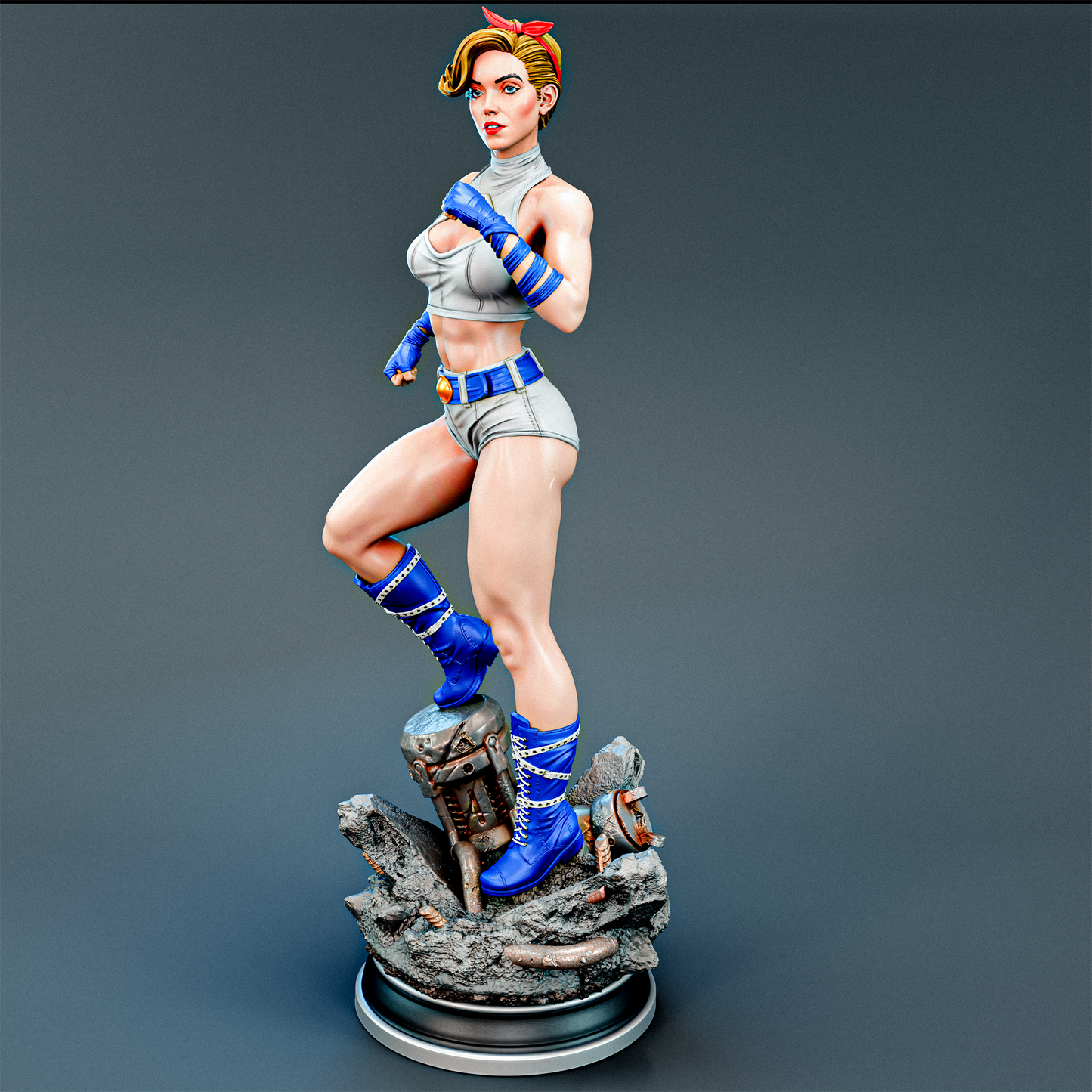 Power Girl Bombshell Statue 3D-Printed Kit