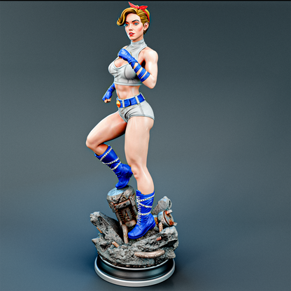 Power Girl Bombshell Statue 3D-Printed Kit