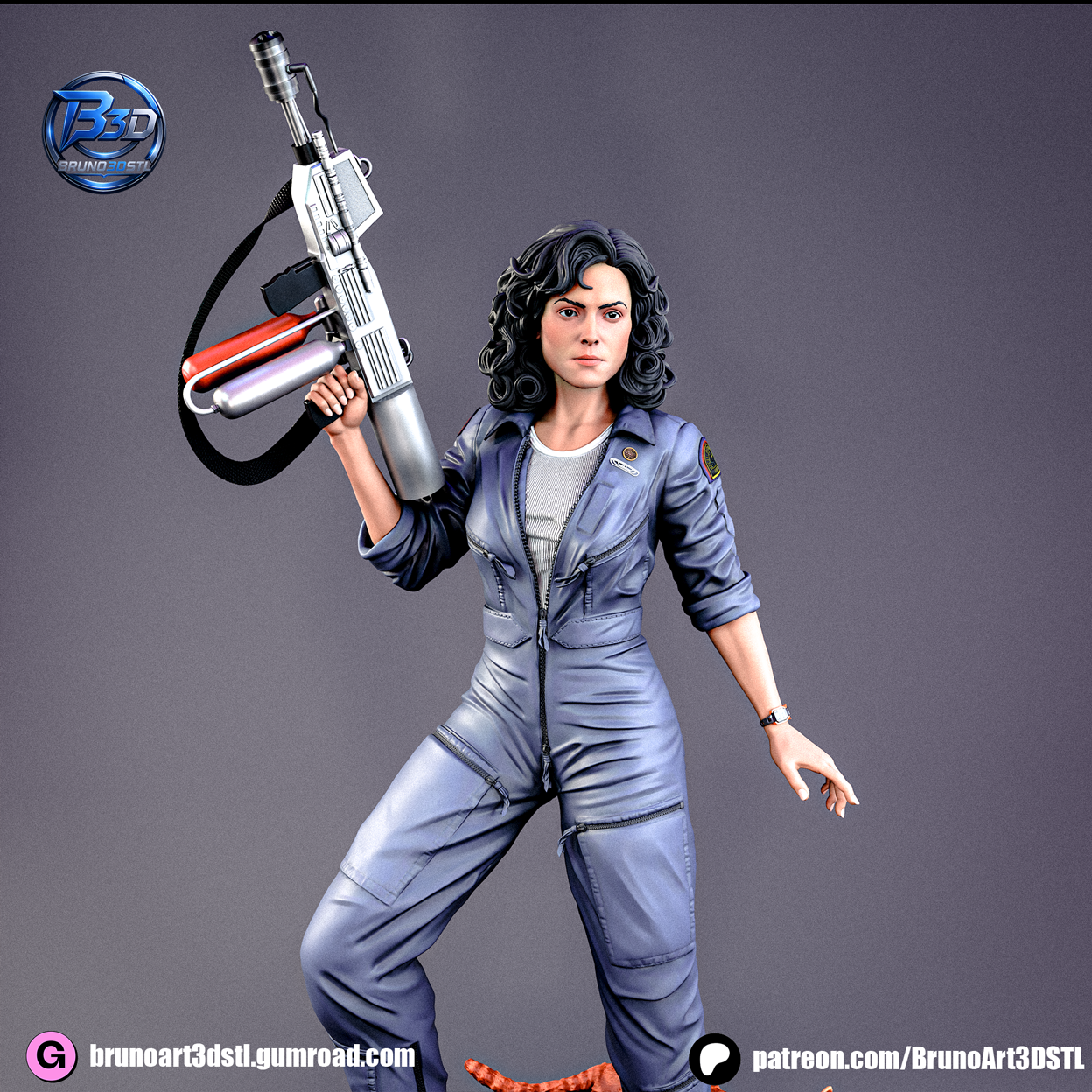 Ripley Statue 3D-Printed Kit