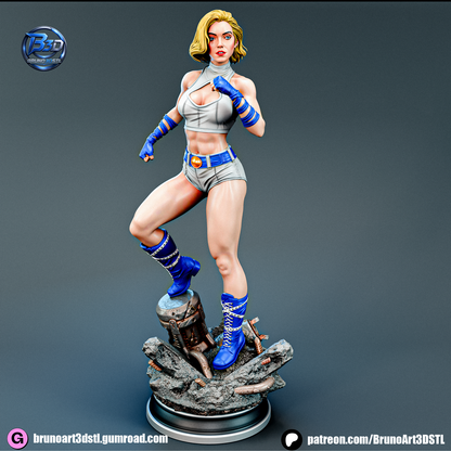 Power Girl Bombshell Statue 3D-Printed Kit