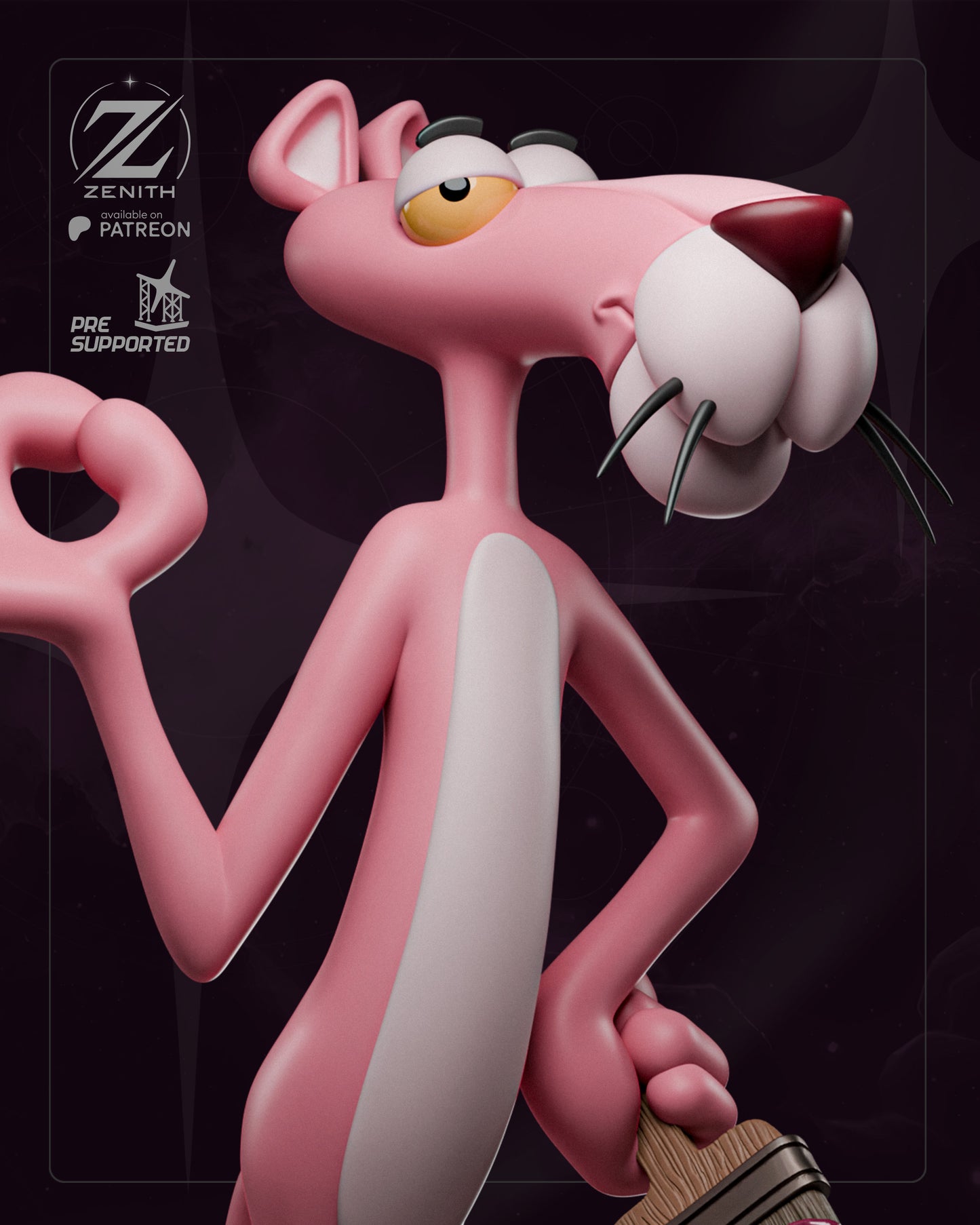 Pink Panther Statue 3D-Printed Kit