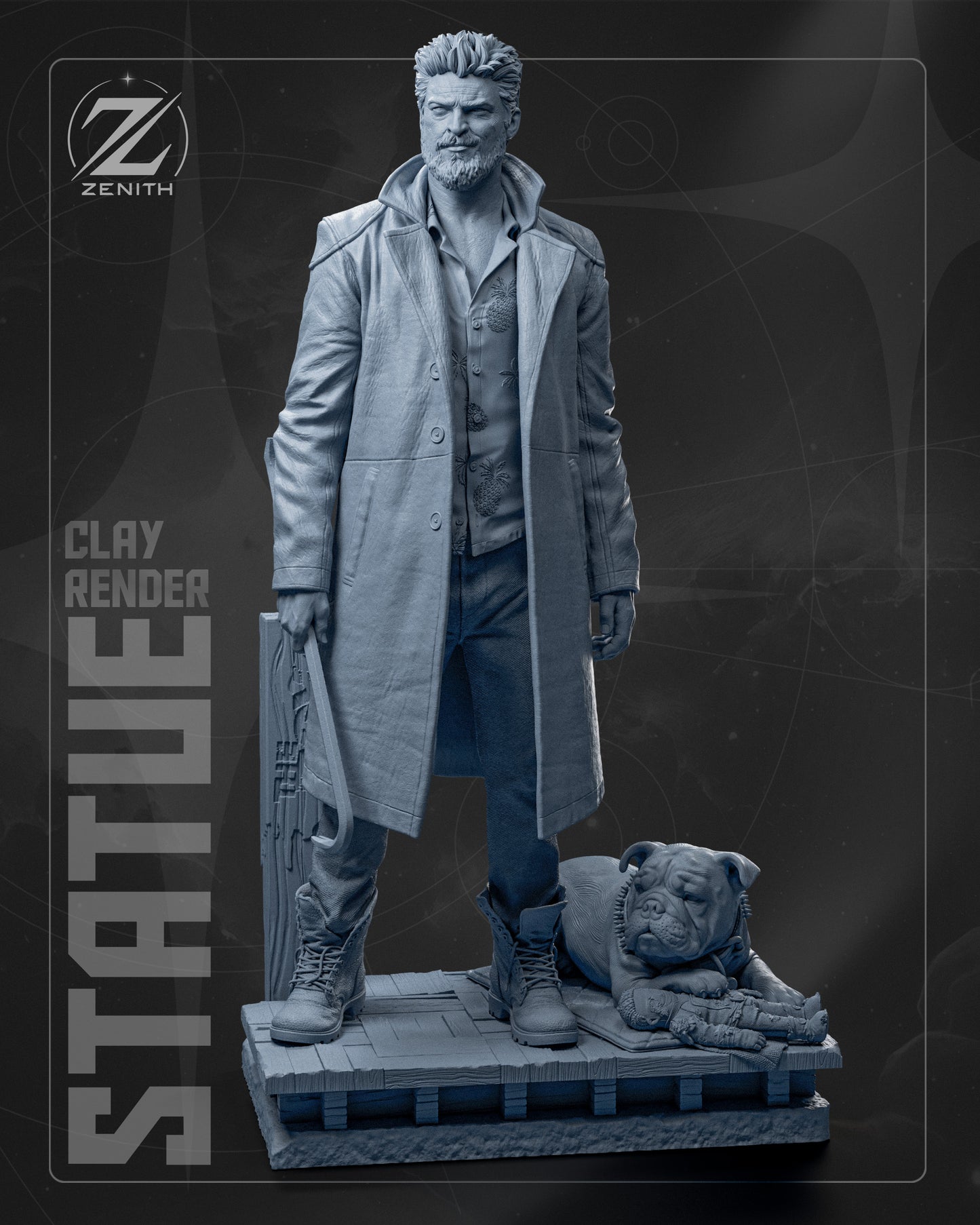 Billy Butcher Statue 3D-Printed Kit