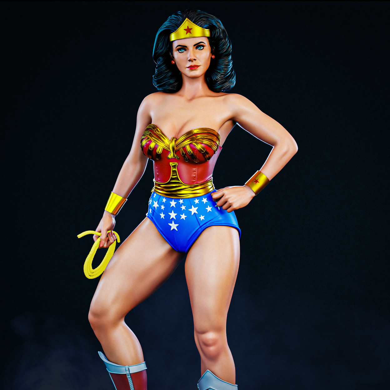 Wonder Woman (Lynda Carter) Statue 3D-Printed Kit