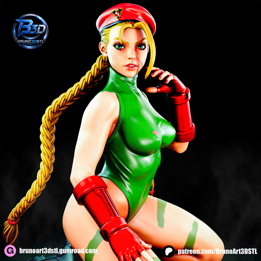 Cammy Statue 3D-Printed Kit