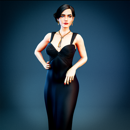 Vesper Lynd (Eva Green) Statue 3D-Printed Kit