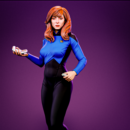 Beverly Crusher Statue 3D-Printed Kit