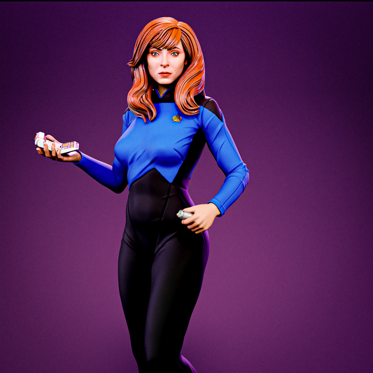 Beverly Crusher Statue 3D-Printed Kit