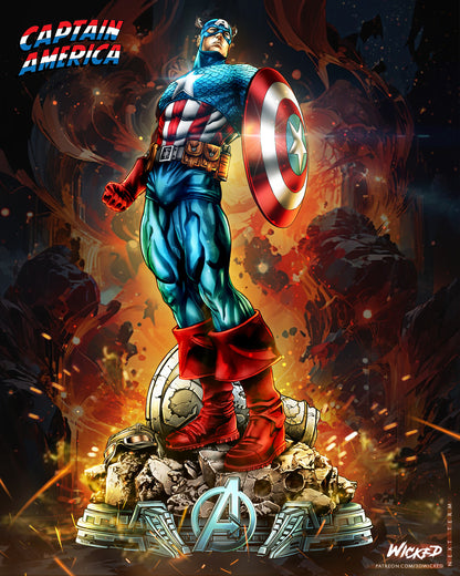 Captain America 2025 Statue