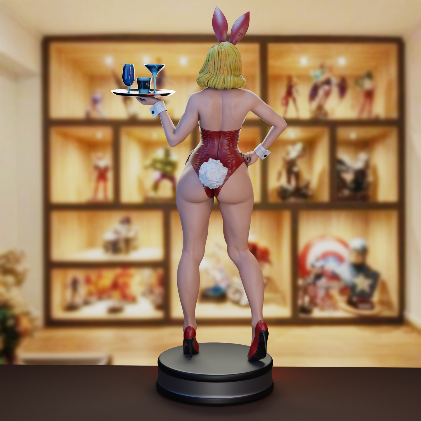 Classic Playboy Bunny Waitress Statue