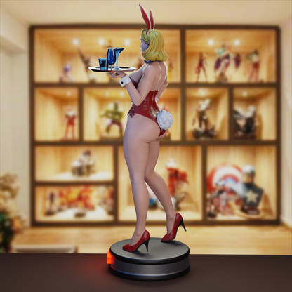 Classic Playboy Bunny Waitress Statue